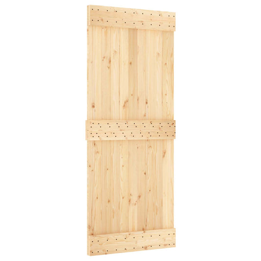 Dveře Narvik Přírodní 85 X 210 Cm Masivní Borové Dřevo