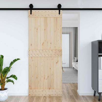 Dveře Narvik Přírodní 90 X 210 Cm Masivní Borové Dřevo