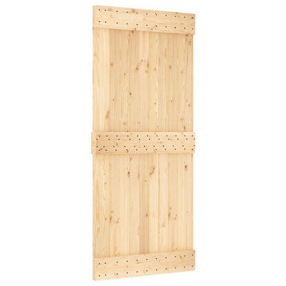 Dveře Narvik Přírodní 90 X 210 Cm Masivní Borové Dřevo