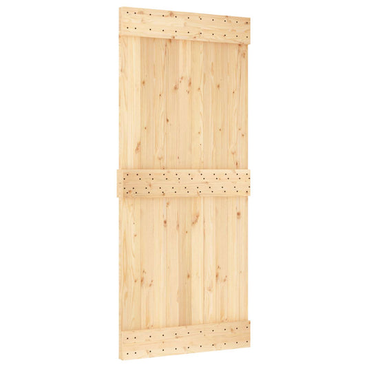 Dveře Narvik Přírodní 90 X 210 Cm Masivní Borové Dřevo