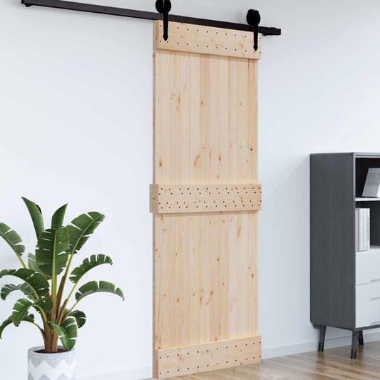 Dveře Narvik Přírodní 95 X 210 Cm Masivní Borové Dřevo