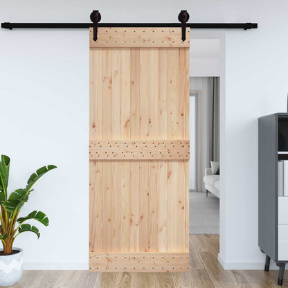 Dveře Narvik Přírodní 95 X 210 Cm Masivní Borové Dřevo
