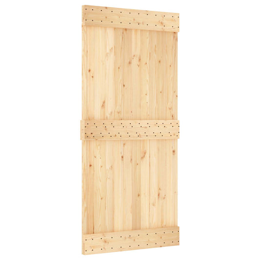 Dveře Narvik Přírodní 95 X 210 Cm Masivní Borové Dřevo