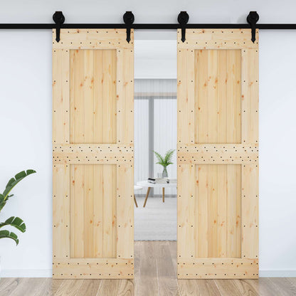 Dveře Narvik Přírodní 70 X 210 Cm Masivní Borové Dřevo