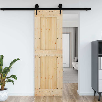Dveře Narvik Přírodní 70 X 210 Cm Masivní Borové Dřevo