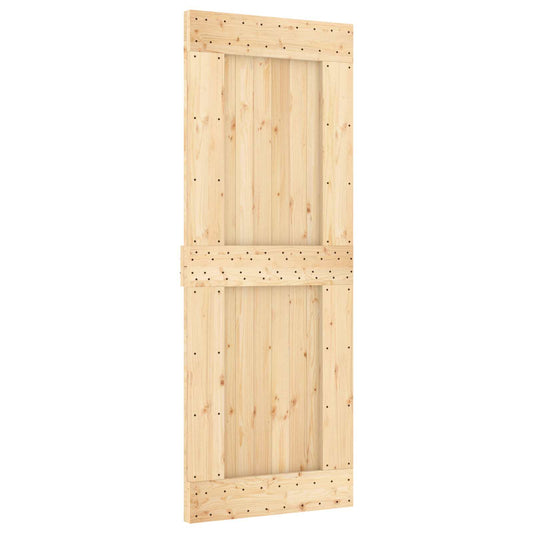 Dveře Narvik Přírodní 80 X 210 Cm Masivní Borové Dřevo