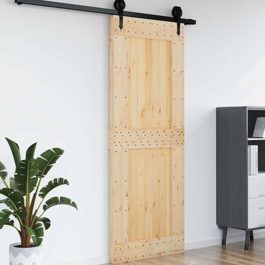 Dveře Narvik Přírodní 85 X 210 Cm Masivní Borové Dřevo