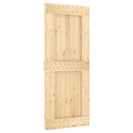 Dveře Narvik Přírodní 85 X 210 Cm Masivní Borové Dřevo