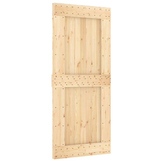 Dveře Narvik Přírodní 90 X 210 Cm Masivní Borové Dřevo