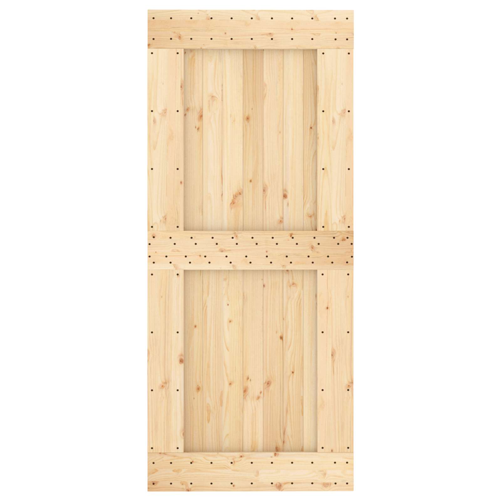 Dveře Narvik Přírodní 90 X 210 Cm Masivní Borové Dřevo