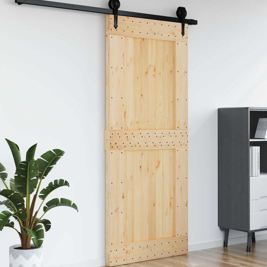 Dveře Narvik Přírodní 95 X 210 Cm Masivní Borové Dřevo