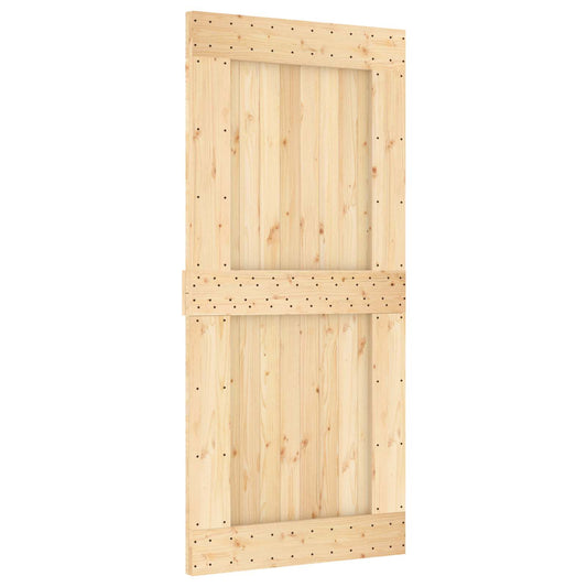 Dveře Narvik Přírodní 95 X 210 Cm Masivní Borové Dřevo