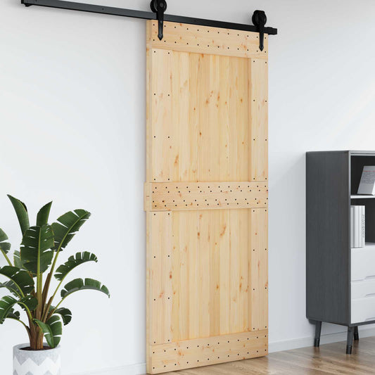 Dveře Narvik Přírodní 100 X 210 Cm Masivní Borové Dřevo