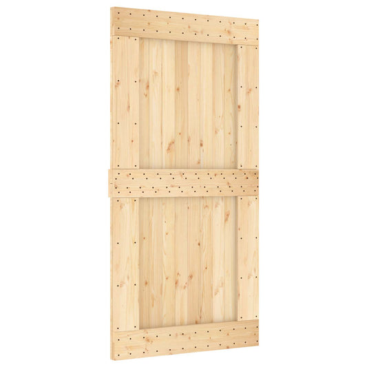 Dveře Narvik Přírodní 100 X 210 Cm Masivní Borové Dřevo