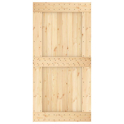 Dveře Narvik Přírodní 100 X 210 Cm Masivní Borové Dřevo