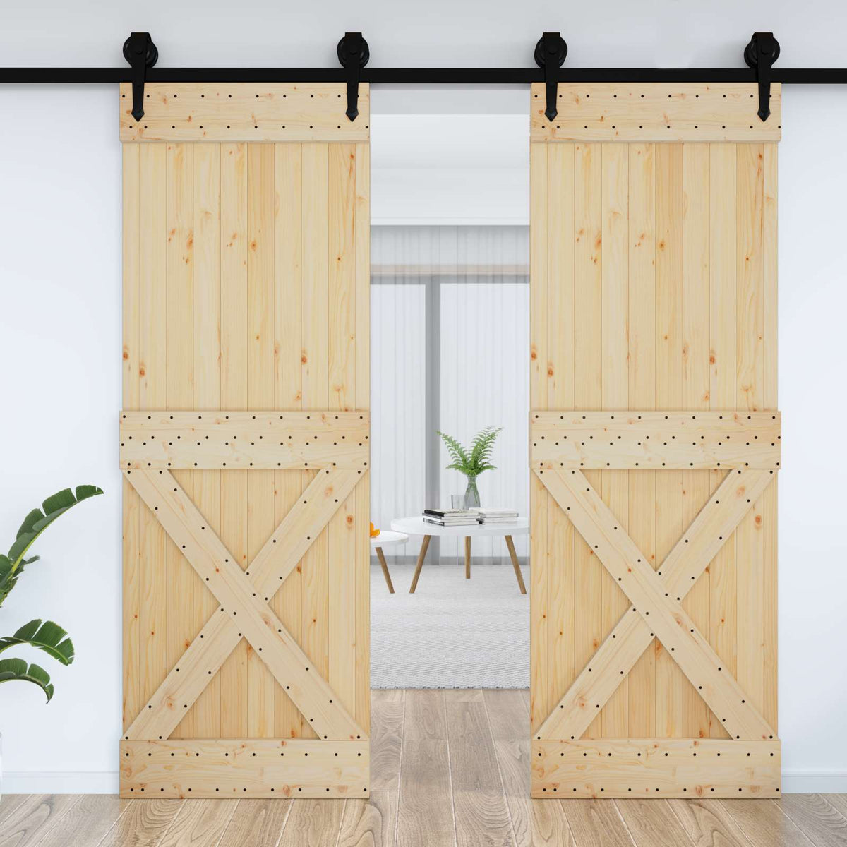 Dveře Narvik Přírodní 80 X 210 Cm Masivní Borové Dřevo