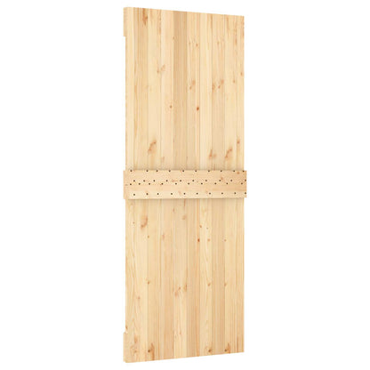 Dveře Narvik Přírodní 80 X 210 Cm Masivní Borové Dřevo