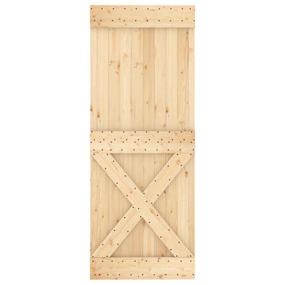 Dveře Narvik Přírodní 80 X 210 Cm Masivní Borové Dřevo