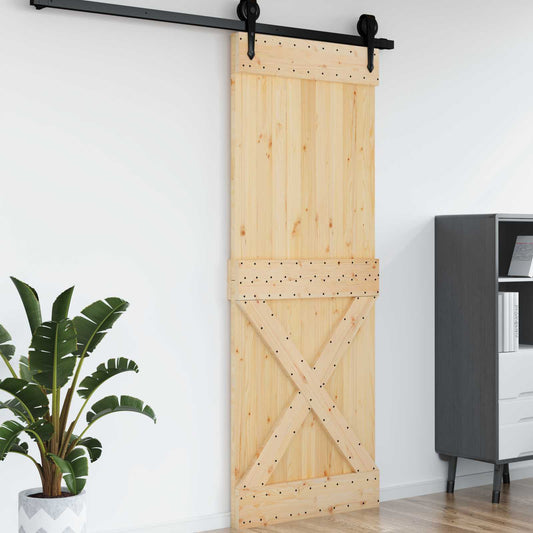 Dveře Narvik Přírodní 85 X 210 Cm Masivní Borové Dřevo