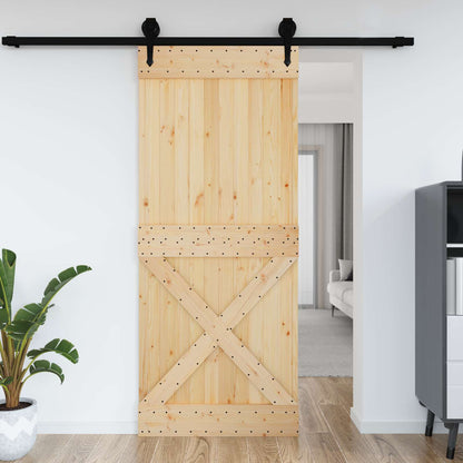 Dveře Narvik Přírodní 95 X 210 Cm Masivní Borové Dřevo