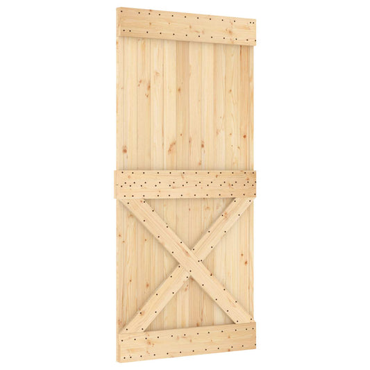 Dveře Narvik Přírodní 95 X 210 Cm Masivní Borové Dřevo