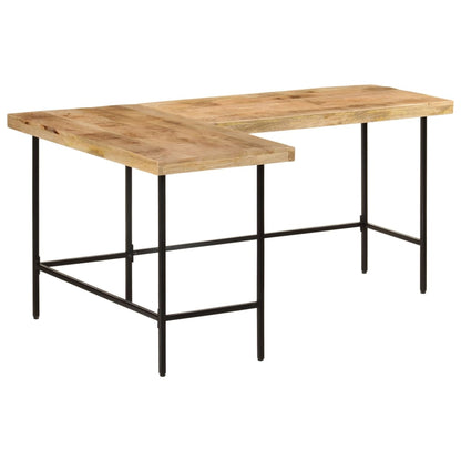 Psací Stůl 165X110X77 Cm Masivní Mangovník A Železo Tyrkysová