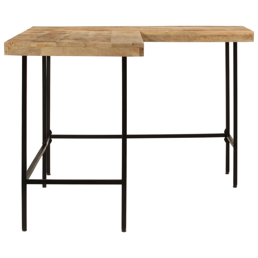 Psací Stůl 165X110X77 Cm Masivní Mangovník A Železo Tyrkysová