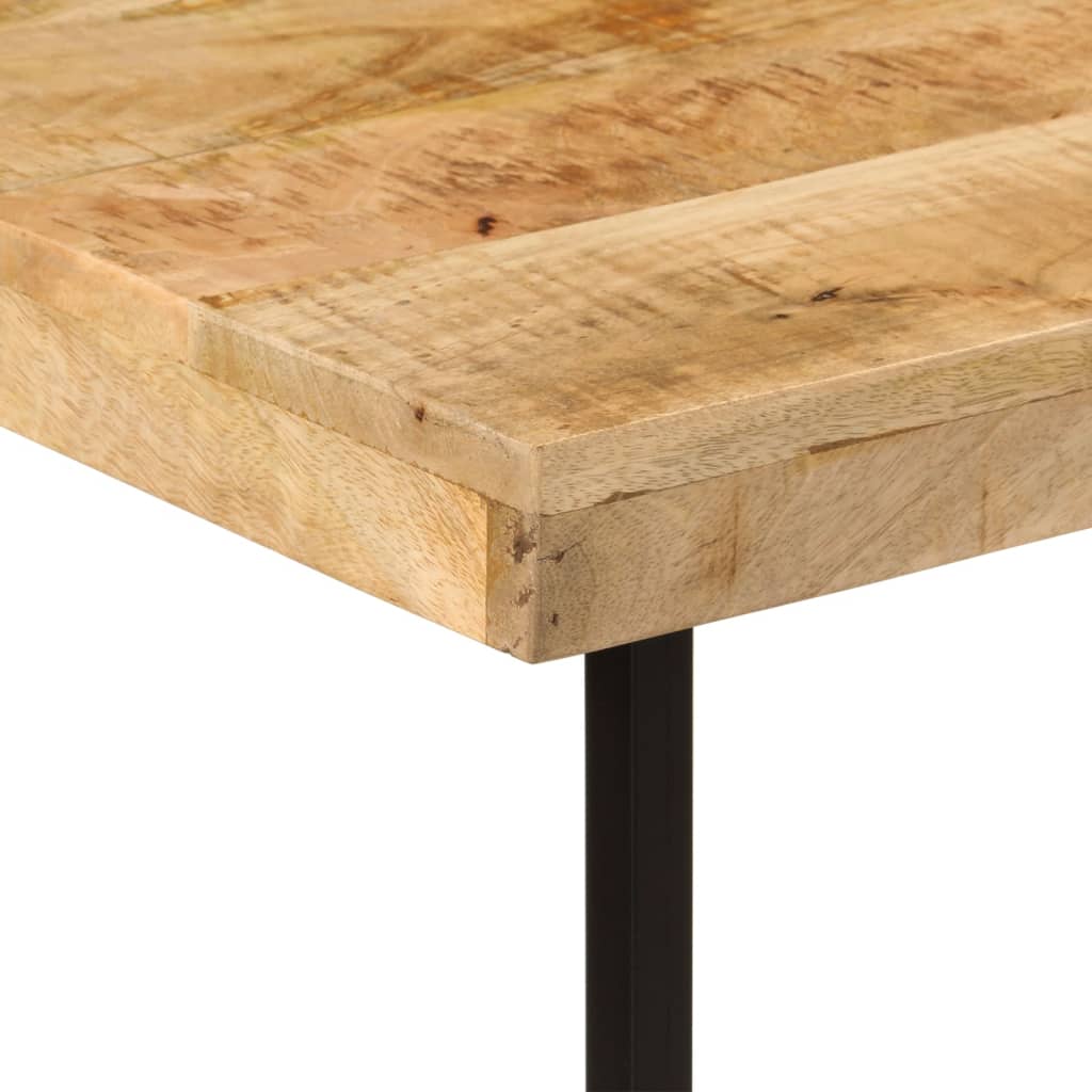 Psací Stůl 165X110X77 Cm Masivní Mangovník A Železo Tyrkysová