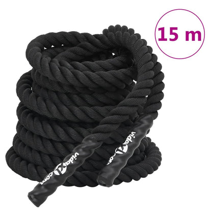 Posilovací Lano Černé 11 Kg Polyester