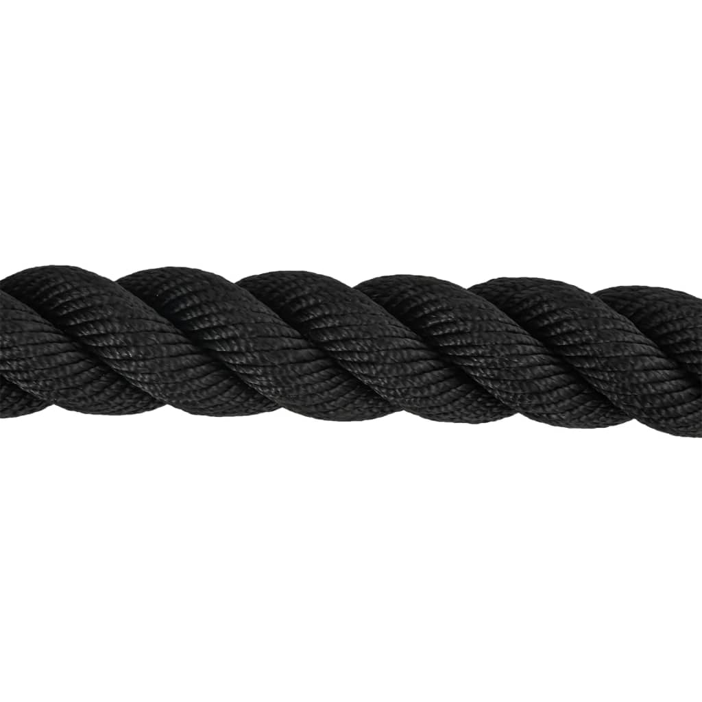Posilovací Lano Černé 11 Kg Polyester