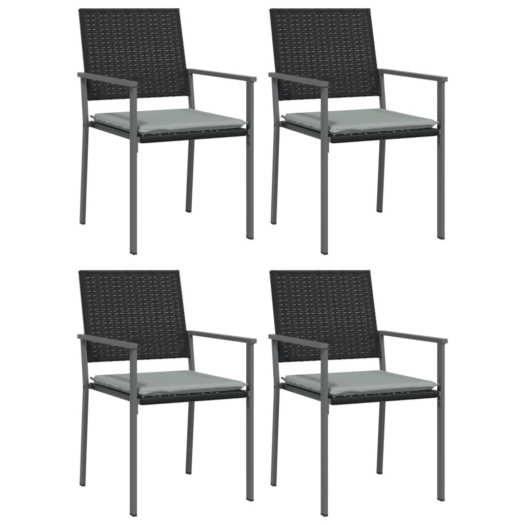 5Dílný Zahradní Jídelní Set S Poduškami Polyratan A Ocel