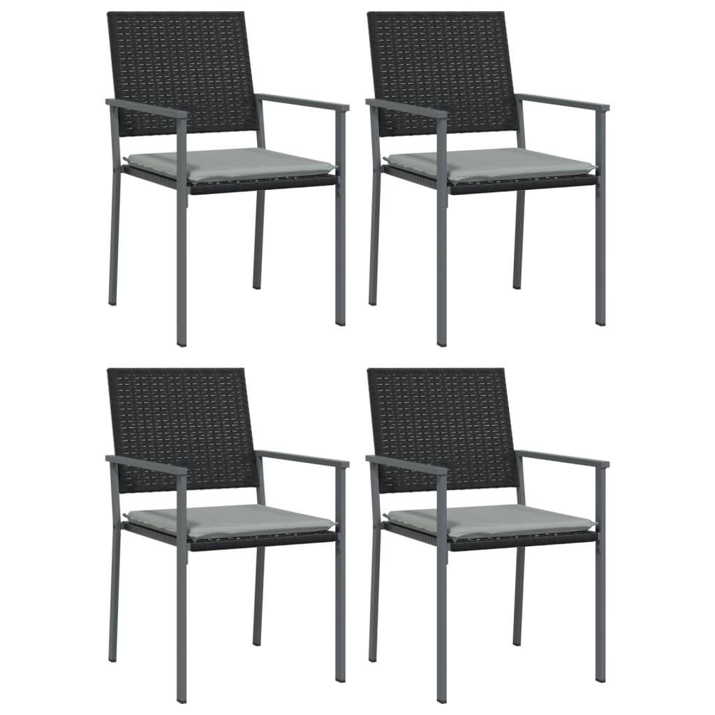5Dílný Zahradní Jídelní Set S Poduškami Polyratan A Ocel