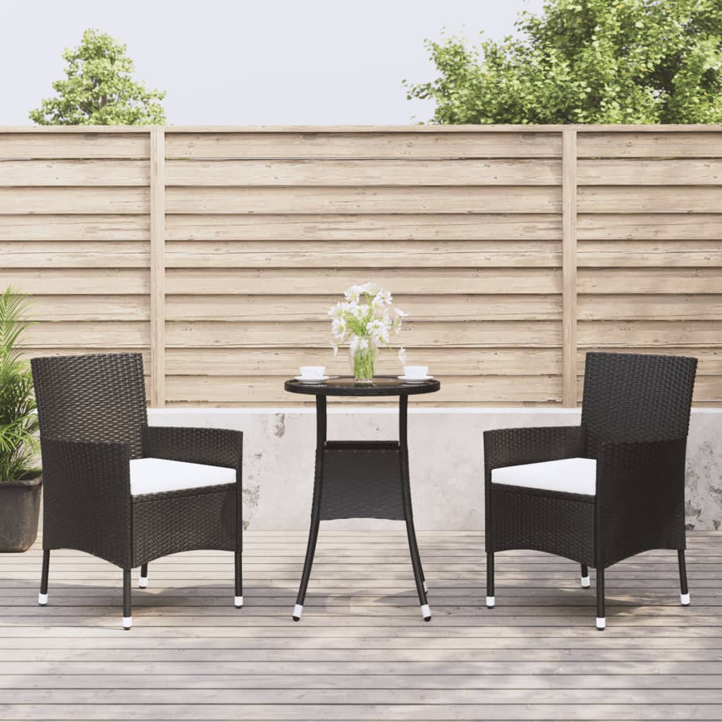 5Dílný Zahradní Bistro Set S Poduškami Béžový Polyratan