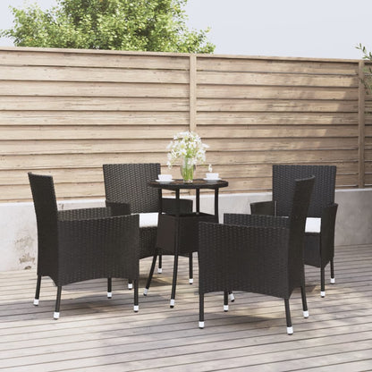 5Dílný Zahradní Bistro Set S Poduškami Béžový Polyratan
