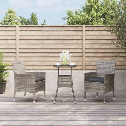 5Dílný Zahradní Bistro Set S Poduškami Béžový Polyratan