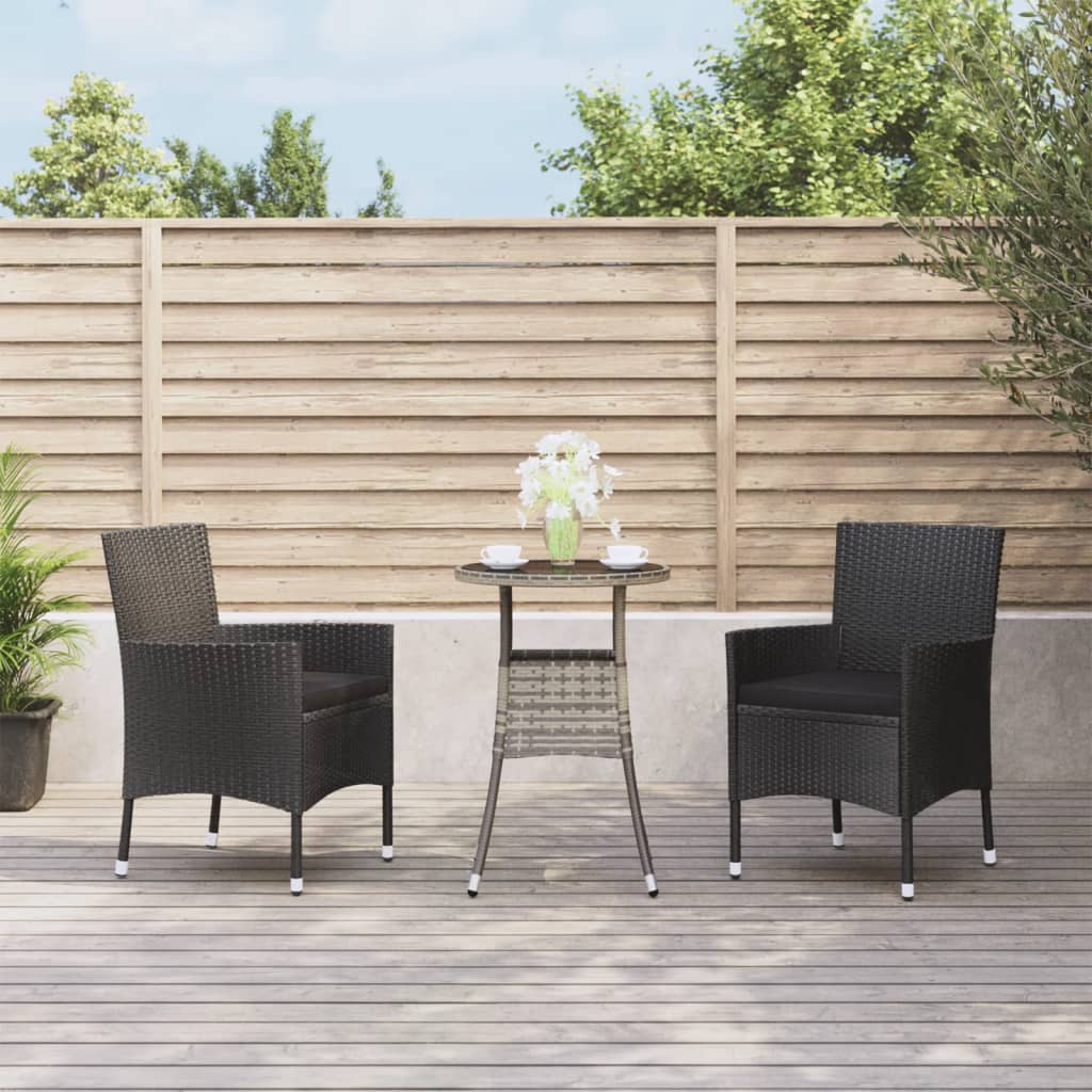 5Dílný Zahradní Bistro Set S Poduškami Béžový Polyratan