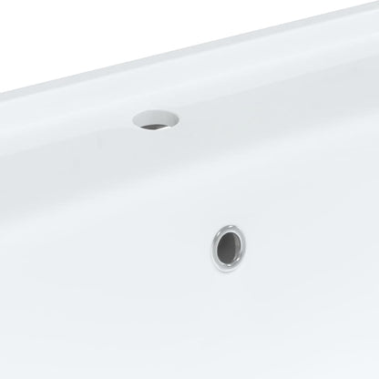 Umyvadlo Do Koupelny Bílé 71X48X19,5 Cm Obdélníkové Keramika