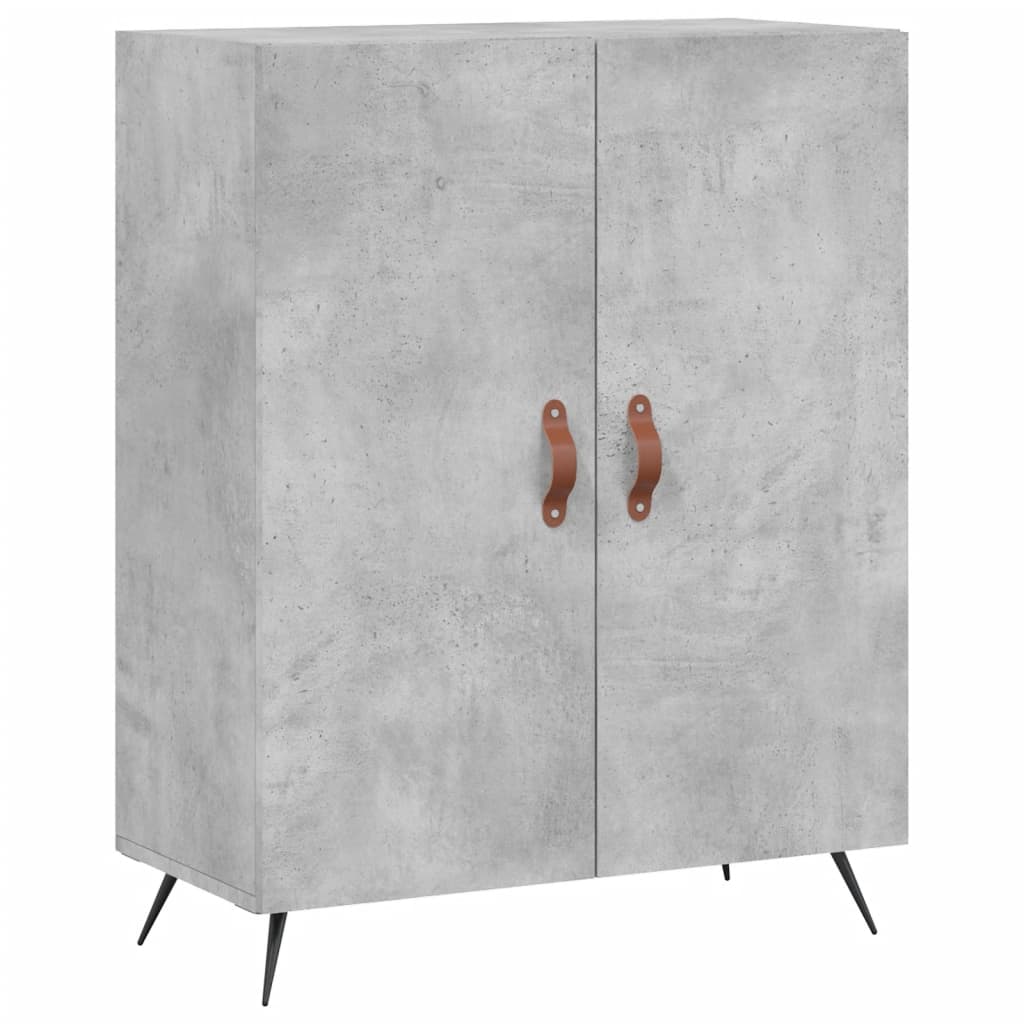 Příborník Betonově Šedý 69,5 X 34 X 90 Cm Kompozitní Dřevo