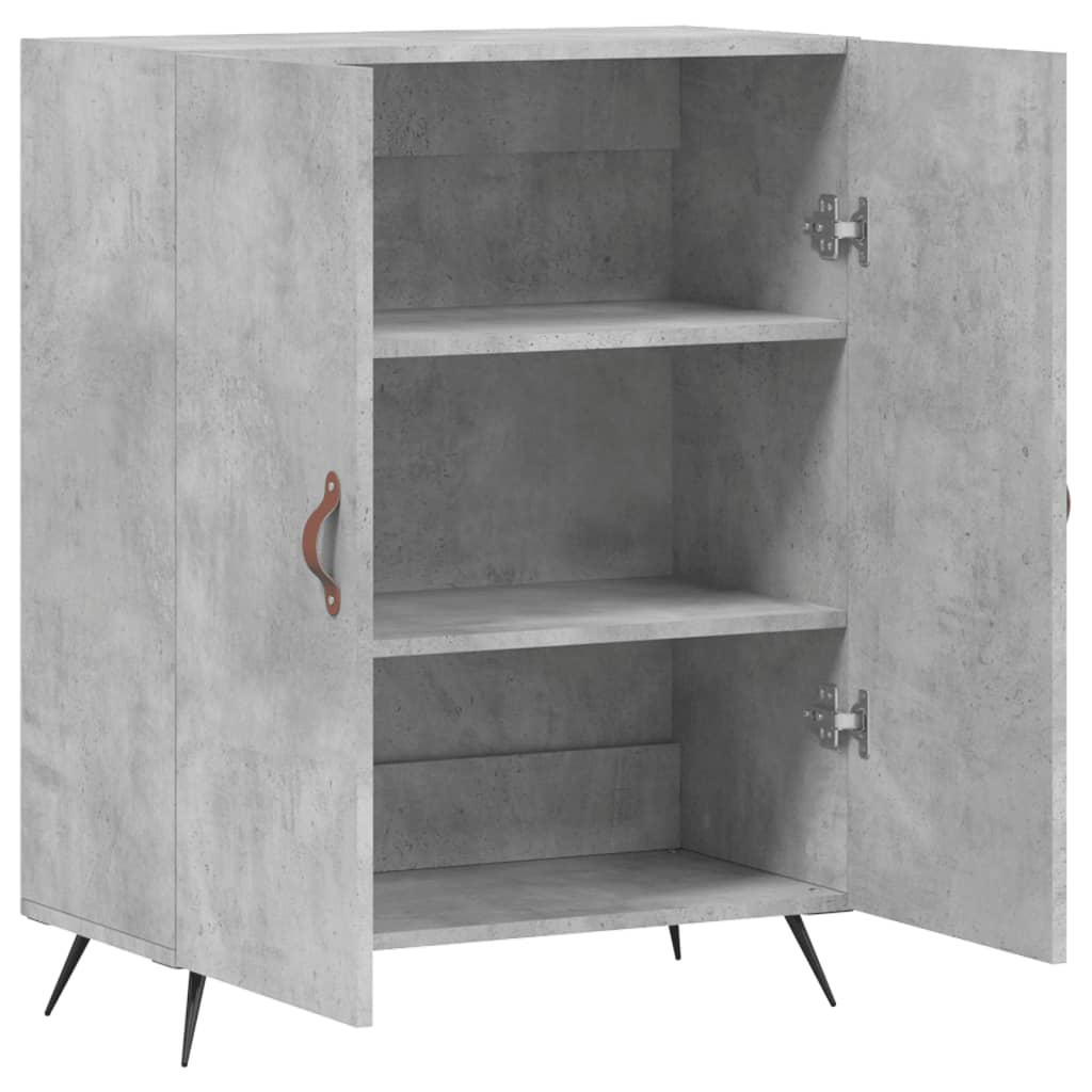 Příborník Betonově Šedý 69,5 X 34 X 90 Cm Kompozitní Dřevo