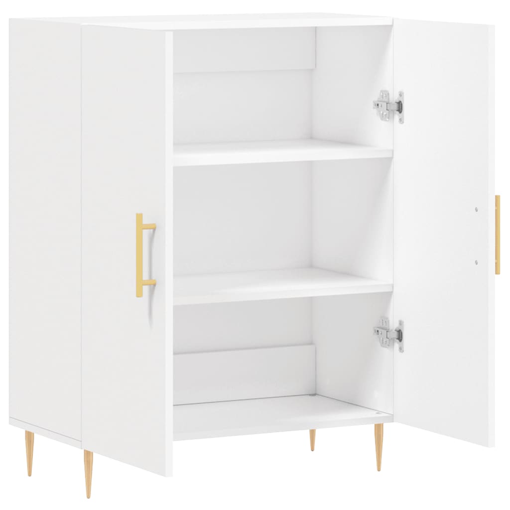 Příborník Bílý 69,5 X 34 X 90 Cm Kompozitní Dřevo