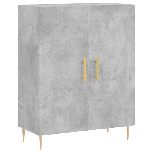 Příborník Betonově Šedý 69,5 X 34 X 90 Cm Kompozitní Dřevo