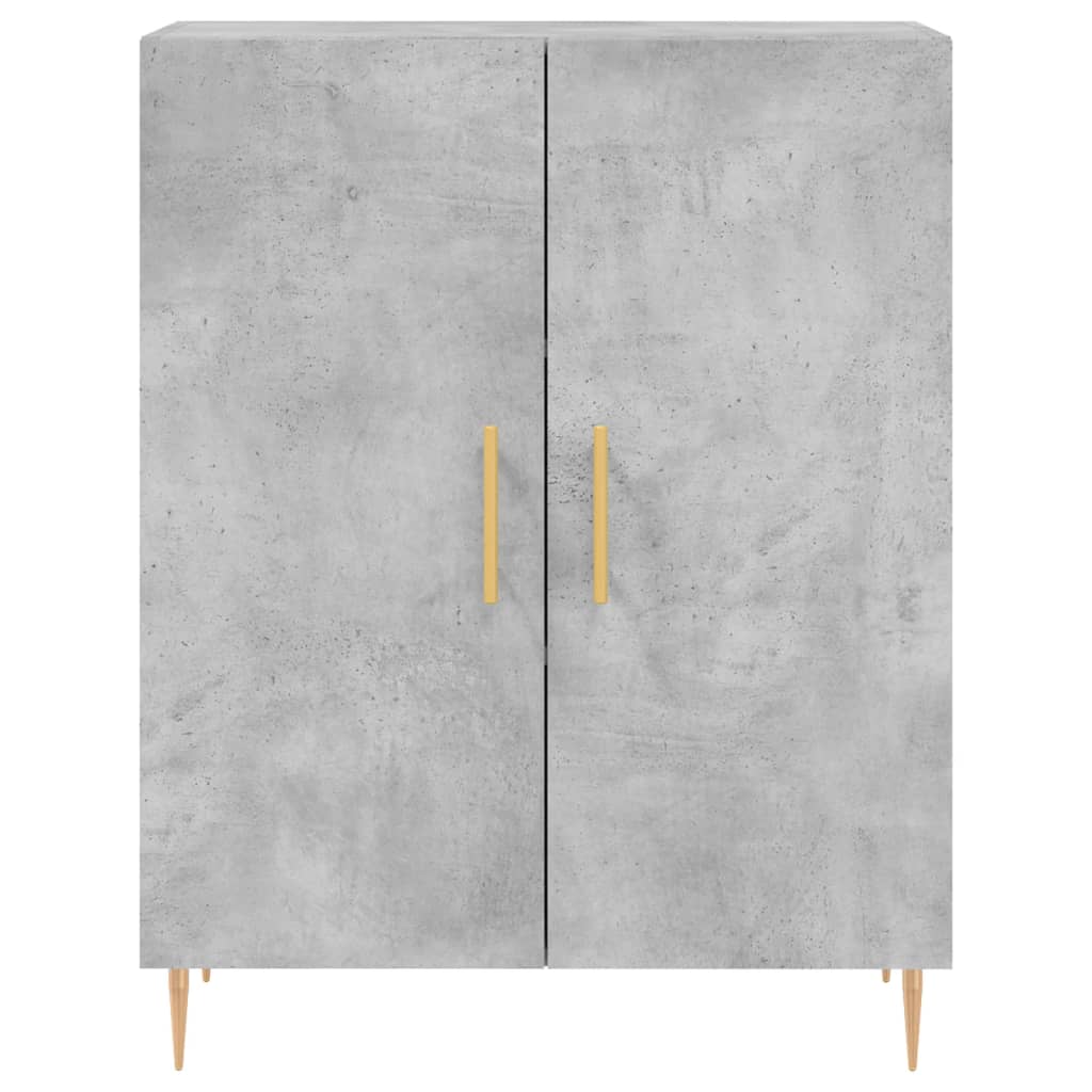 Příborník Betonově Šedý 69,5 X 34 X 90 Cm Kompozitní Dřevo