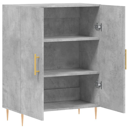 Příborník Betonově Šedý 69,5 X 34 X 90 Cm Kompozitní Dřevo