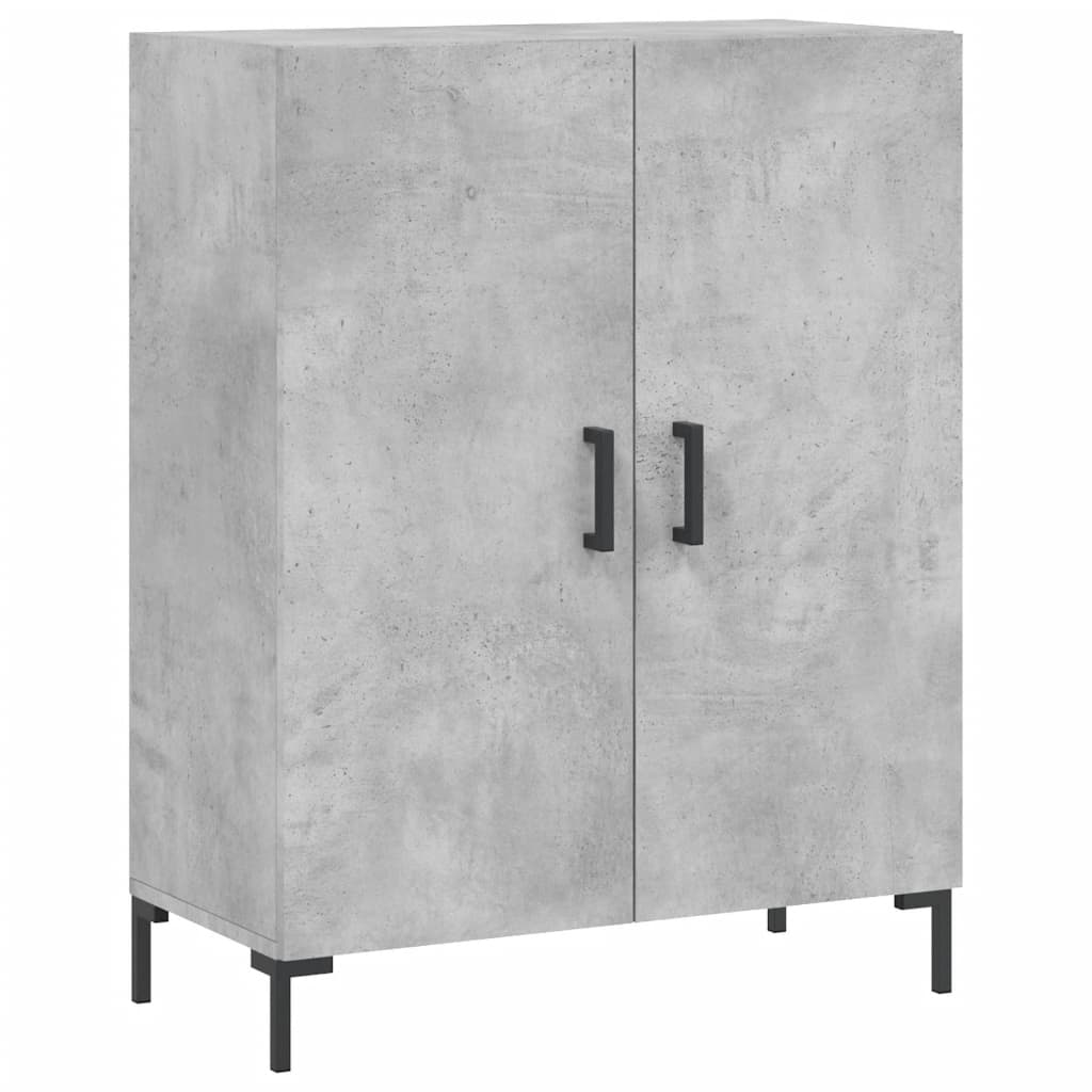 Příborník Betonově Šedý 69,5 X 34 X 90 Cm Kompozitní Dřevo