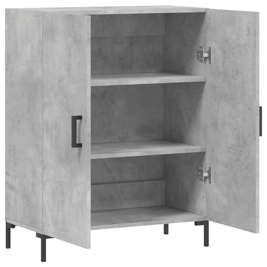 Příborník Betonově Šedý 69,5 X 34 X 90 Cm Kompozitní Dřevo