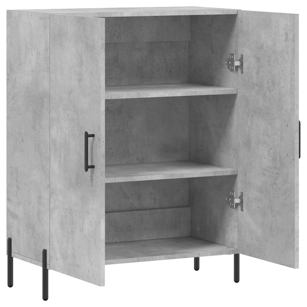 Příborník Betonově Šedý 69,5 X 34 X 90 Cm Kompozitní Dřevo