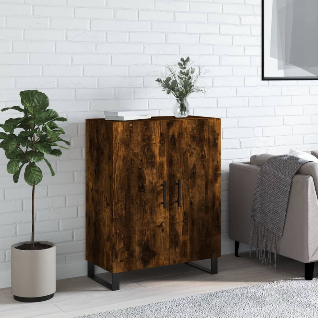 Příborník Šedý Sonoma 69,5 X 34 X 90 Cm Kompozitní Dřevo