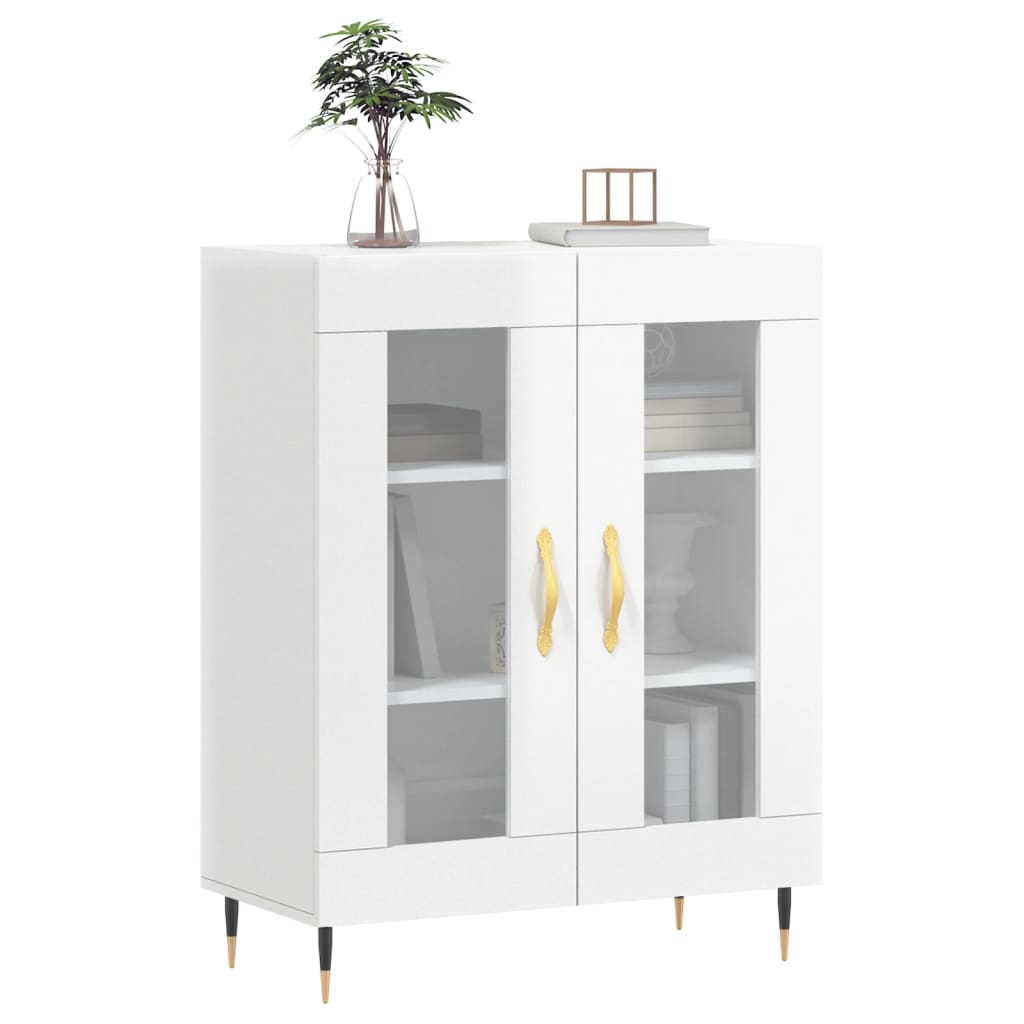 Příborník Bílý S Vysokým Leskem 69,5X34X90 Cm Kompozitní Dřevo