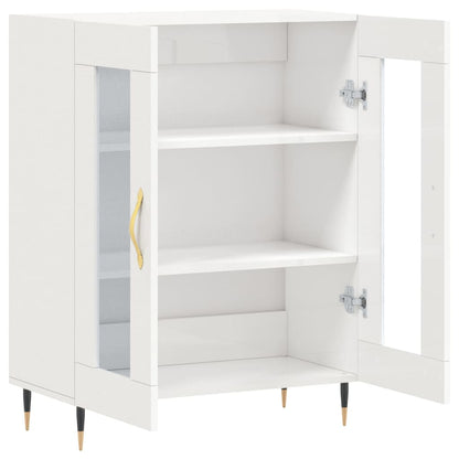 Příborník Bílý S Vysokým Leskem 69,5X34X90 Cm Kompozitní Dřevo