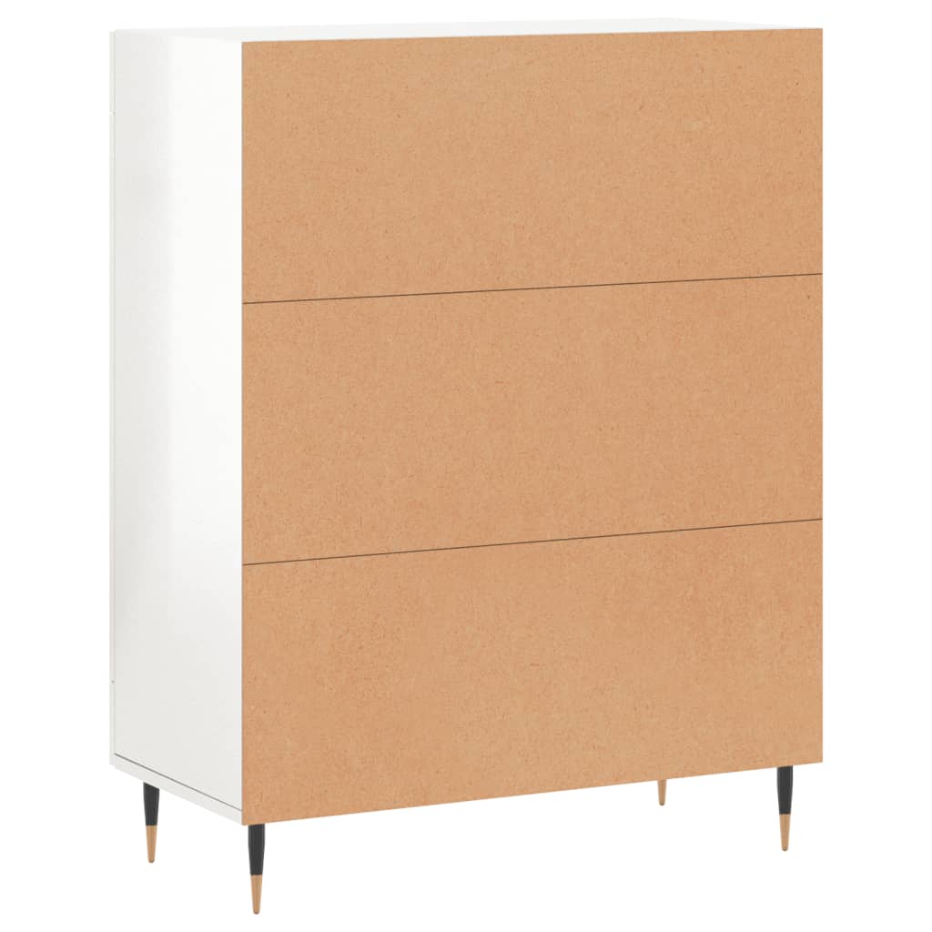 Příborník Bílý S Vysokým Leskem 69,5X34X90 Cm Kompozitní Dřevo